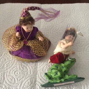 Two Vintage Marie Osmond Ornaments-MIB-"9 Ladies Dancing", "8 Lords A Leaping"